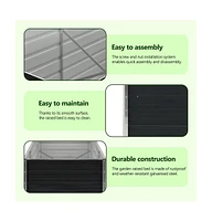 Garden Raised Bed Galvanized Steel 189"x31.5"x17.7" Anthracite