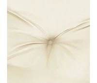 Garden Bench Cushion Cream White 47.2"x(19.7"+19.7")x2.8" Oxford Fabric