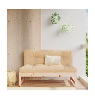 Patio Middle Sofa 47.2"x31.5" Solid Wood Pine