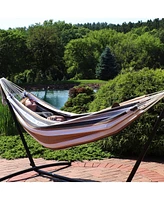 Double Brazilian Cotton Hammock - 450-Pound Capacity Oasis