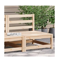 Patio Sofa Armless 27.6"x27.6"x26.4" Solid Wood Pine
