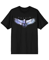 Harry Potter Hedwig The Owl Crew Neck Short Sleeve Men's Black T-shirt-xxl