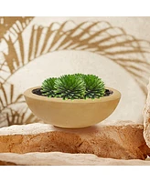 Weather-Resistant Polyresin Double-Walled Percival Outdoor Flower Pot Planter - 20.75"
