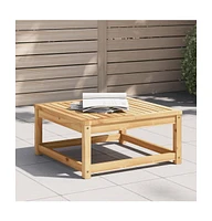 Patio Table 24.8"x24.8"x11.8" Solid Wood Acacia