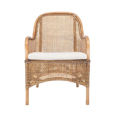 Charlie Rattan Accent Chair W/ Cushion