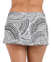 La Blanca Women's Dream Catcher Graphic-Print Swim Skirt