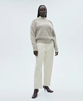 Mango Women's Perkins Neck Knitted Sweater