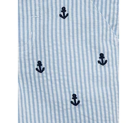 Little Me Baby Boys 2-Pc. Cotton Anchor Polo Shirt & Shorts Set
