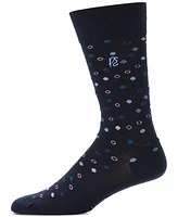 Perry Ellis Portfolio Men's Polka Dot Crew Socks