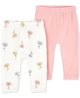 PurelySoft by Carter's Baby Girls Pants, Pack of 2