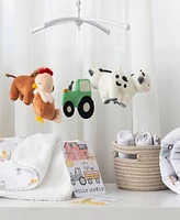 Living Textiles Baby Boys and Girls Tractor Ride Collection Musical Mobile