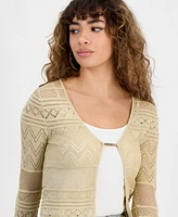 Guess Women's Nellie Metallic Cardigan