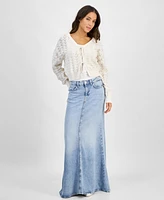 Guess Women's Ruth Cotton Cropped Cardigan
