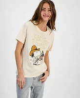 Love Tribe Juniors' Snoopy Cowboy Graphic T-Shirt