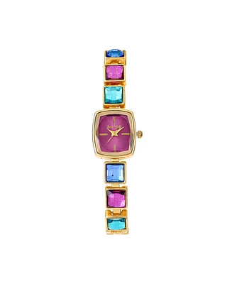 Jessica Carlyle Women's Shiny Gold Metal Alloy Analog Watch 18mm