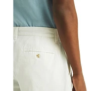 Nautica Men's Flat Front Linen-Blend 8.5" Deck Shorts