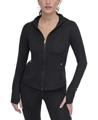 Dkny Sport Women's Balance Compression Zip Hoodie