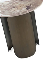 Manhattan Comfort 19.68" Monica Modern Sintered Stone Top End Table