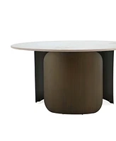 Manhattan Comfort 31.49" Monica Modern Sintered Stone Top Coffee Table