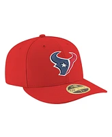 New Era Men's Red Houston Texans Omaha Low Profile 59FIFTY Fitted Hat