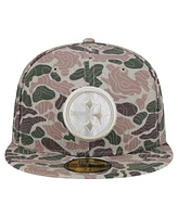 New Era Men's Pittsburgh Steelers Geo Camo 59FIFTY Fitted Hat