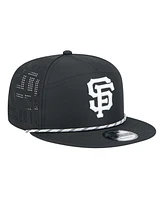 New Era Men's Black San Francisco Giants Laser Cut 9FIFTY Snapback Hat