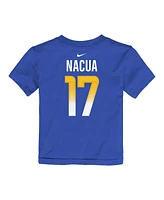 Nike Toddler Puka Nacua Royal Los Angeles Rams Player Name Number T-Shirt