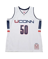 Mitchell & Ness Men's UConn Huskies Emeka Okafor White 2001/02 Swingman Replica Jersey