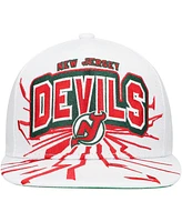 Mitchell & Ness Big Boys and Girls White New Jersey Devils After Shock Snapback Hat