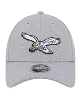 New Era Big Boys and Girls Gray Philadelphia Eagles Main 9FORTY Adjustable Hat