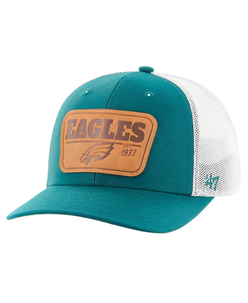 '47 Brand Men's Midnight Green/White Philadelphia Eagles Thrash Trophy Flex Hat