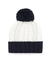 '47 Brand Women's White Auburn Tigers Fireside Cuffed Knit Hat with Pom