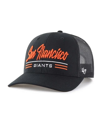 '47 Brand Men's Black San Francisco Giants Garner Trucker Adjustable Hat