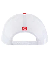 '47 Brand Men's White Cincinnati Reds Lineman Hitch Adjustable Hat