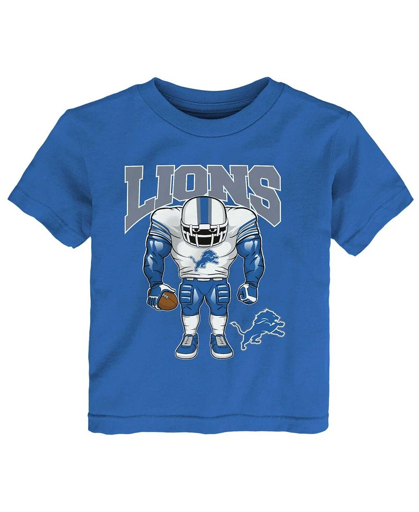 Outerstuff Toddler Blue Detroit Lions Brute Squad T-Shirt