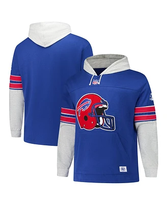 '47 Brand Men's Royal Buffalo Bills Big Tall Lacer Pullover Hoodie