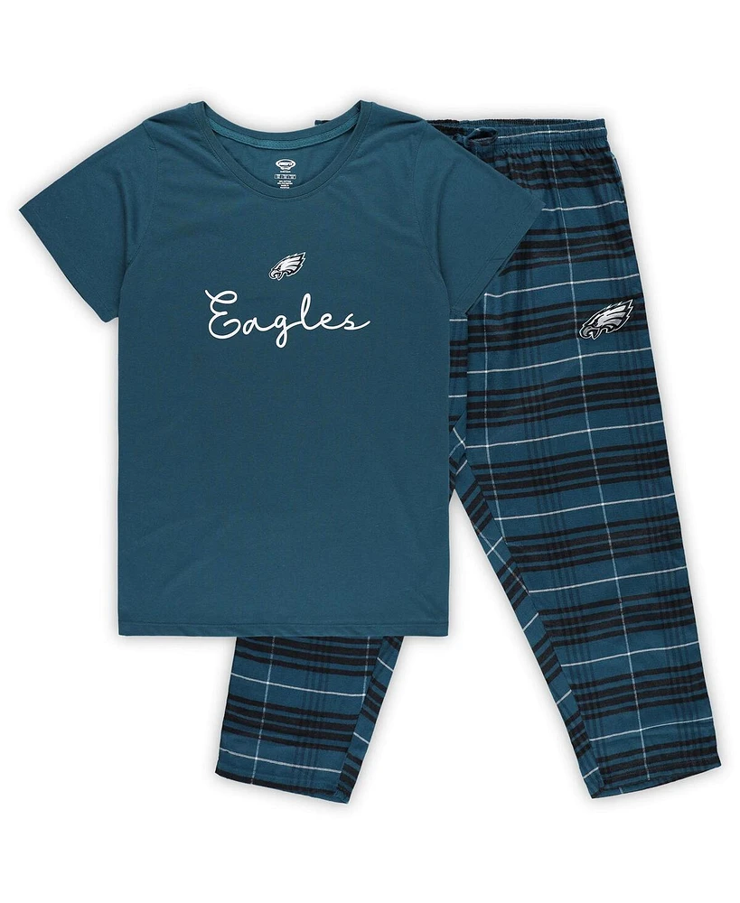 Concepts Sport Women's Philadelphia Eagles T-Shirt Pants Set