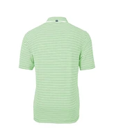 Cutter Buck Men's Kelly Green Philadelphia Eagles Virtue Eco Pique Stripe Polo