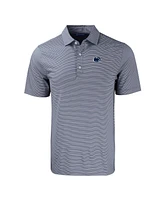 Cutter Buck Men's Navy/White Penn State Nittany Lions Forge Eco Double Stripe Stretch Polo