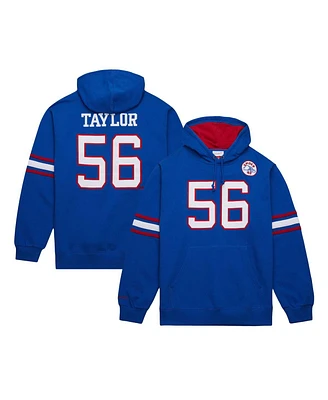 Mitchell & Ness Men's Lawrence Taylor Royal New York Giants Retired Player Name Number Pullover Hoodie