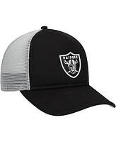 New Era Big Boys and Girls Black Las Vegas Raiders A-Frame 9FORTY Trucker Adjustable Hat