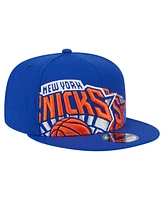 New Era Men's Blue New York Knicks Sport Night Team Shadow 9FIFTY Snapback Hat