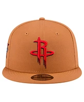 New Era Men's Tan Houston Rockets Color Pack 9FIFTY Snapback Hat