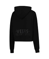 Pro Standard Women's Black Vegas Golden Knights Jewels Cropped Pullover Hoodie