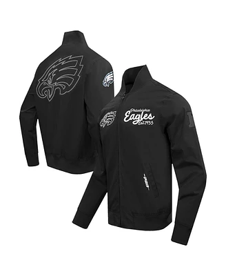 Pro Standard Men's Black Philadelphia Eagles Paint The City Twill Full-Zip Jacket