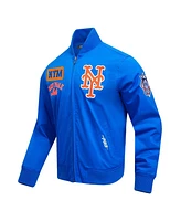 Pro Standard Men's Royal New York Mets Area Code Twill Full-Zip Jacket