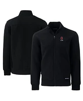 Cutter & Buck Men's Black Ohio State Buckeyes Alumni Logo Roam Full-Zip Jacket