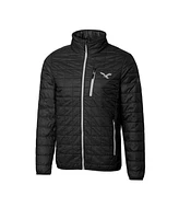 Cutter Buck Men's Black Philadelphia Eagles Rainier PrimaLoft Eco Insulated Full-Zip Puffer Jacket