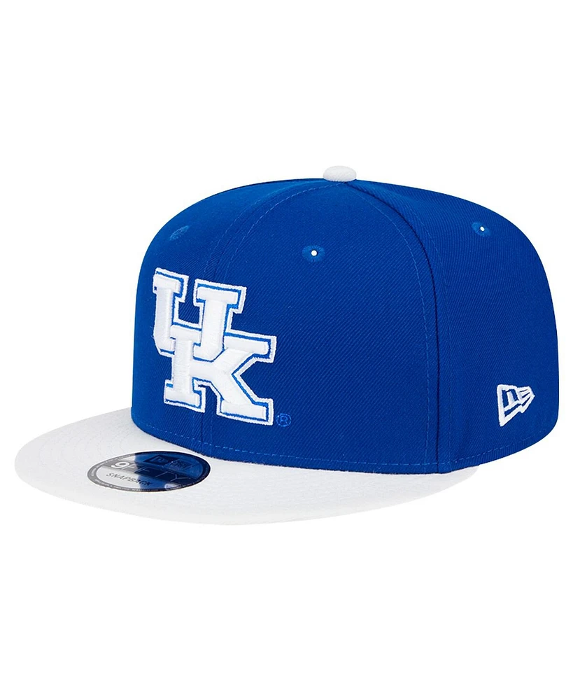 New Era Men's Royal/White Kentucky Wildcats Two-Tone 9FIFTY Snapback Hat