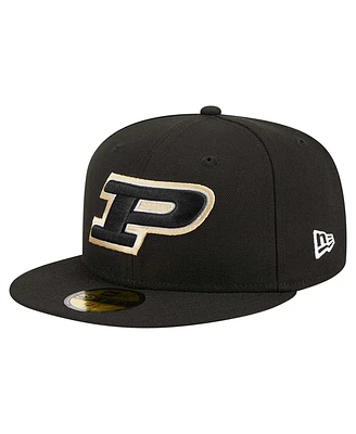 New Era Men's Black Purdue Boilermakers 59FIFTY Fitted Hat